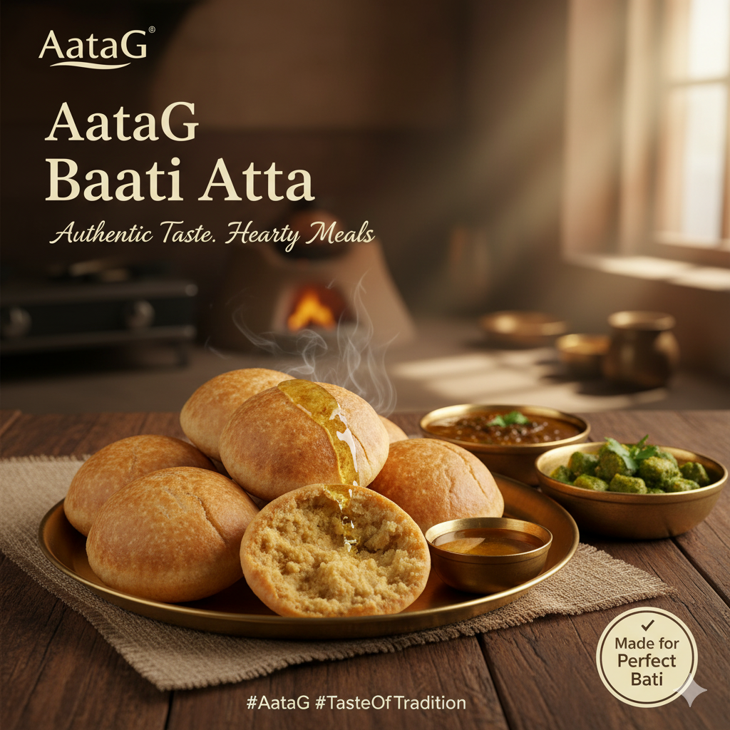 Bati Aata | बाटी आटा | Premium Quality| 1 Kg