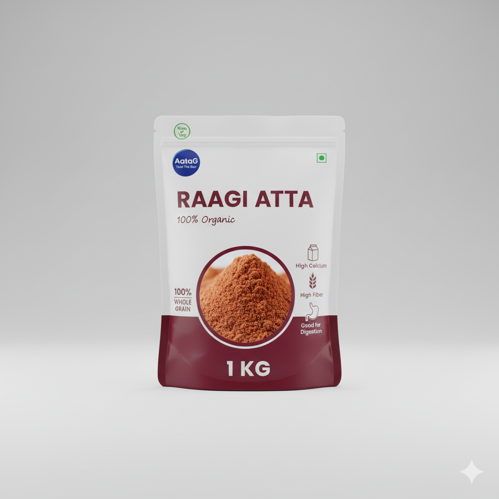 रागी आटा | Raagi Aata | Marua Aaata | Finger Millet Flour (1 Kg)